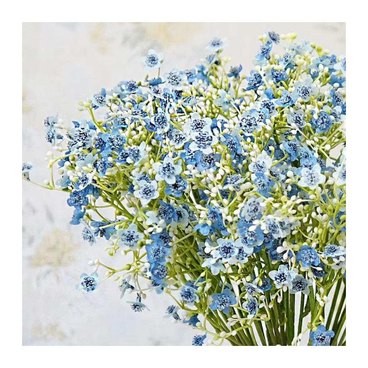 TTCY Künstliche Gypsophila Blumen in Blau als Brautstrauß und Dekoration für Hochzeit und Garten - Bild 2