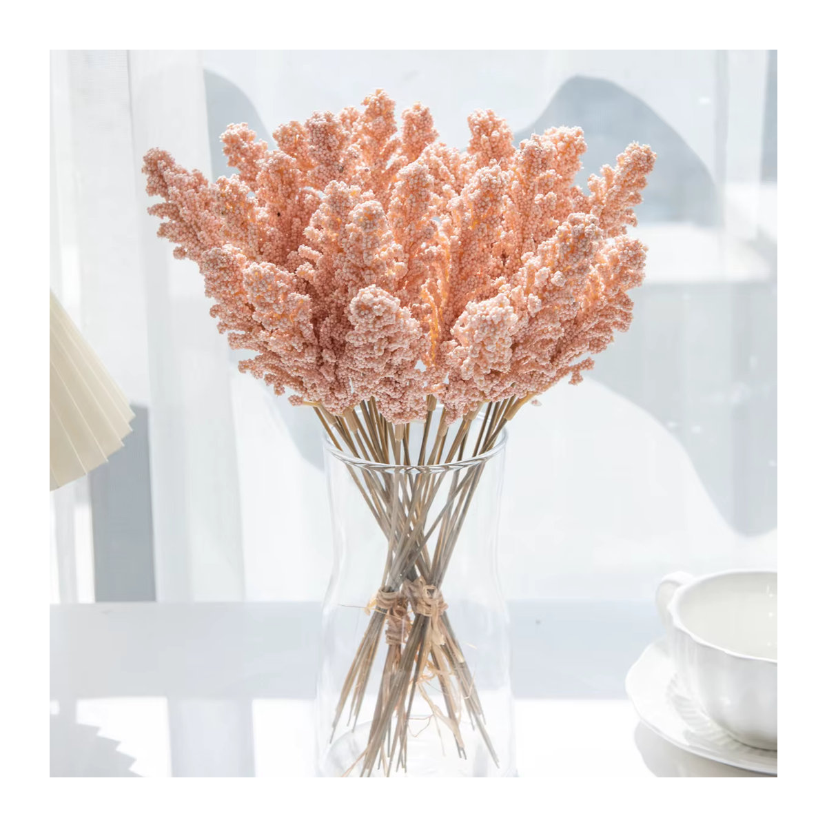 TTCY Lavendel Künstliche Blumen aus Schaumstoff in Rosa für Hochzeiten und Raumdekoration - Bild 1