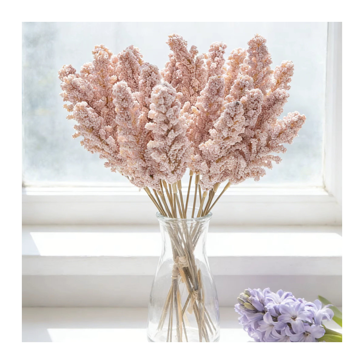 TTCY Lavendel Künstliche Blumen aus Schaumstoff in Rosa für Hochzeiten und Raumdekoration - Bild 2