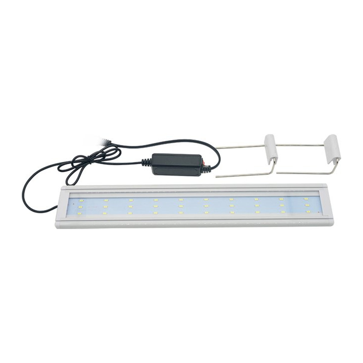 TUNFAN Aquarium LED Licht für Wasserpflanzen mit Clip-Halterung und blauer LED, wasserdicht und minimalistisch aus Acryl, einstellbare Länge 18–72 cm - Bild 1