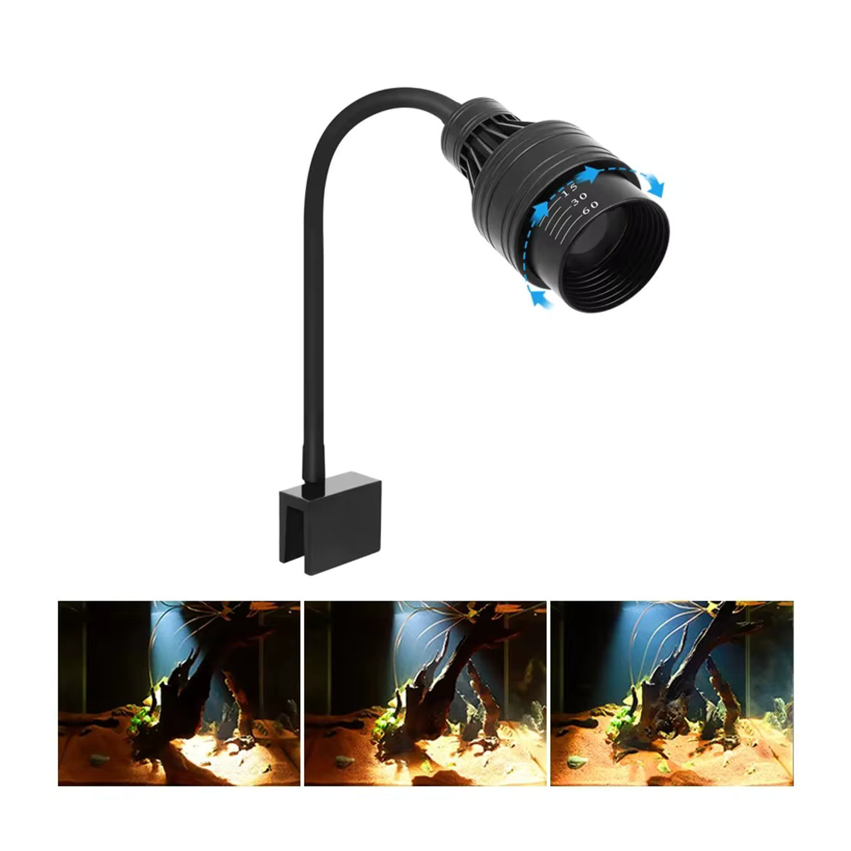TUNFAN Aquarium LED Licht mit einstellbarem Fokus für Pflanzen und Reptilien Zubehör - Bild 6