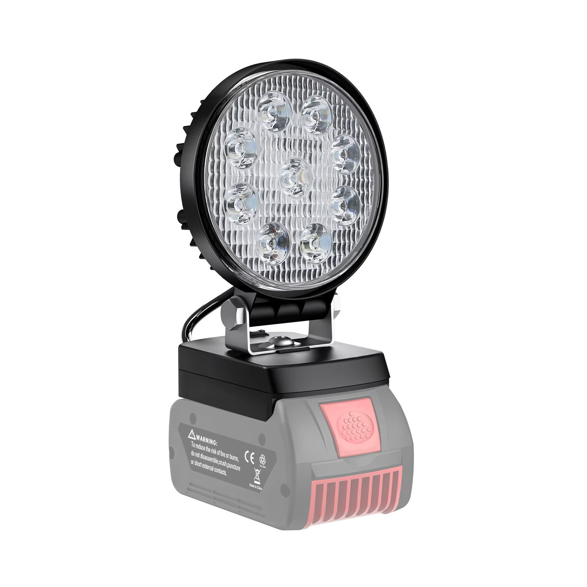 Turpow 27W LED Arbeitslicht Comblity für Bosch BAT618 Li-Ion Akku 18V als LED Taschenlampe und Flutlicht - Bild 2
