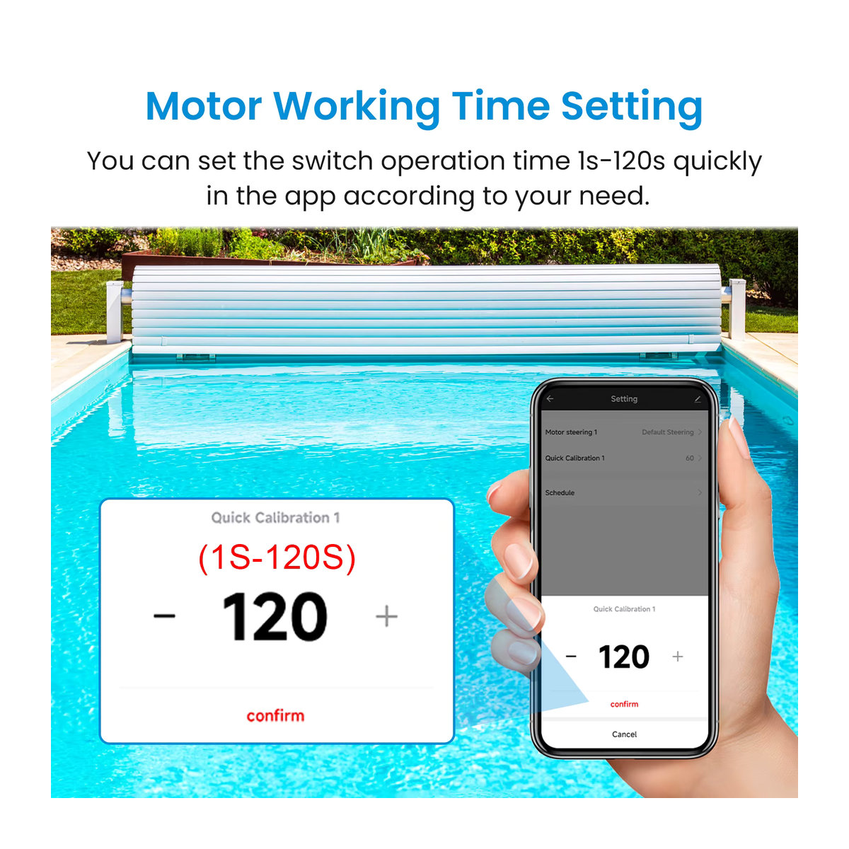 Tuya QCSMART Smart Life WiFi Pool Abdeckung Motor Schalter Controller Modul mit Sprachsteuerung über Google Home und Alexa, AC & DC kompatibel - Bild 4