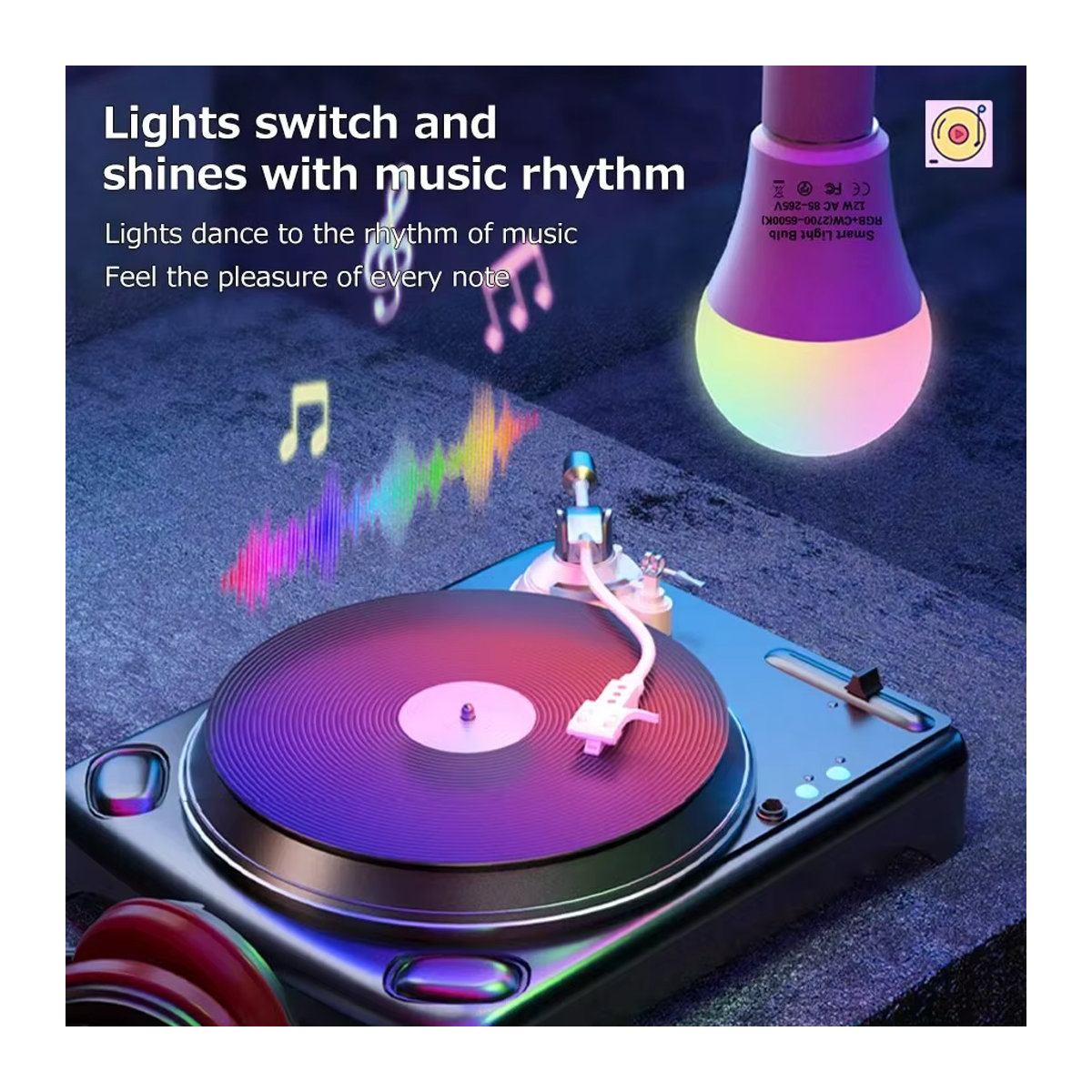 Tuya Smart LED Glühbirne E27 RGB 15W mit Bluetooth und WiFi App-Steuerung sowie Sprachsteuerung für Alexa, Google Home und Alice - Bild 3