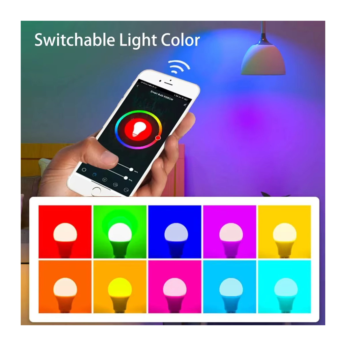 Tuya Smart LED Glühbirne E27 RGB 15W mit Bluetooth und WiFi App-Steuerung sowie Sprachsteuerung für Alexa, Google Home und Alice - Bild 5