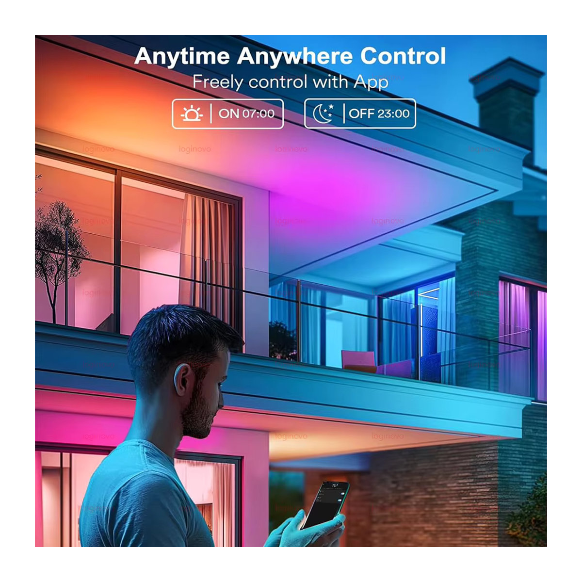 Tuya Smart LED Glühbirne E27 RGB Bunt mit App- und Sprachsteuerung für Alexa und Google Assistant - Bild 6