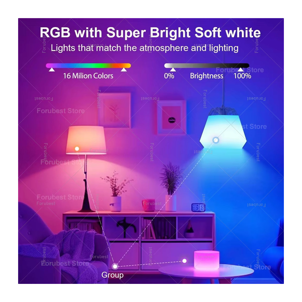 Tuya Smart LED Glühbirne E27 RGB CW 20W WiFi Bluetooth Lampe für Alexa Amazon Google Home - Bild 2