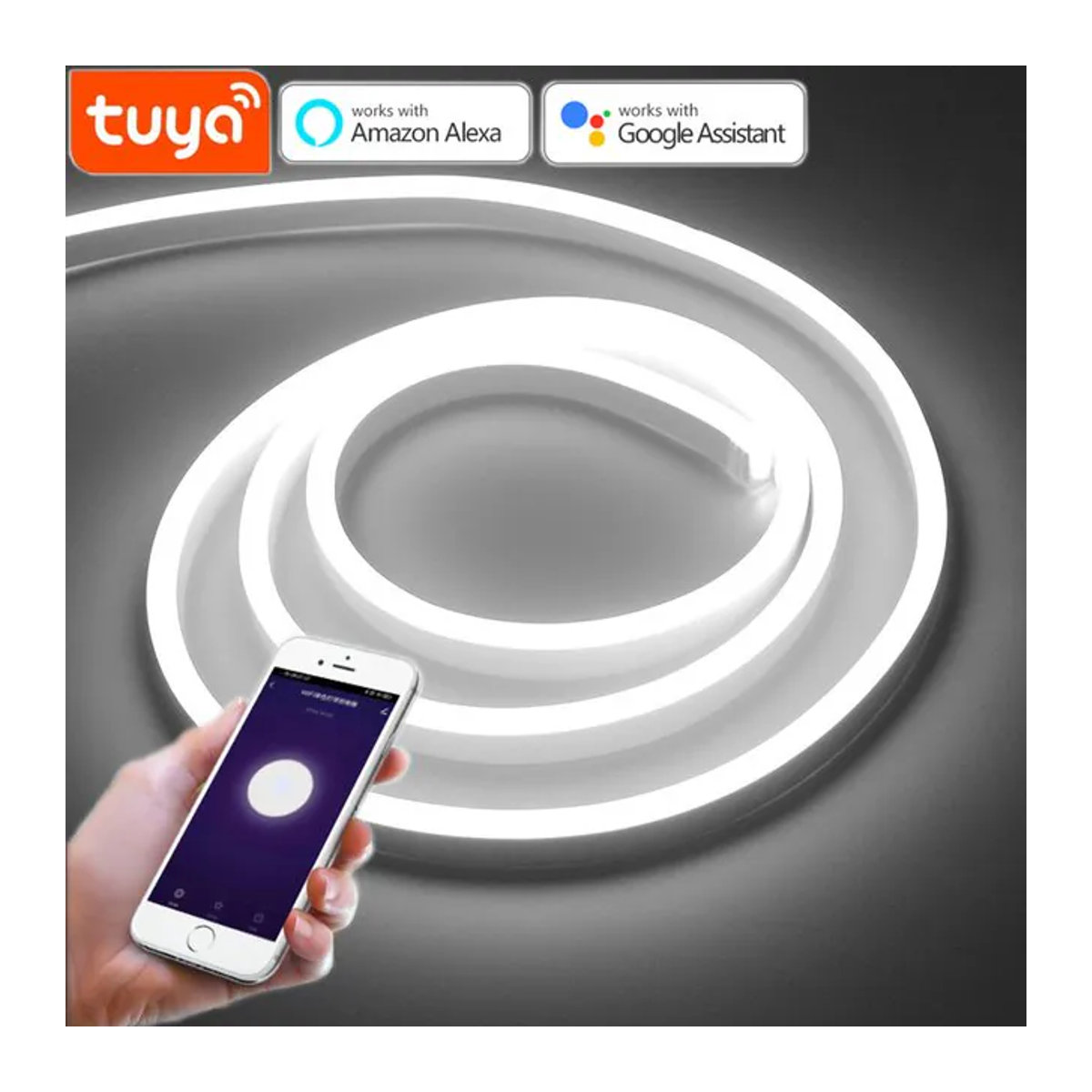 Tuya Smart LED Neon Licht WIFI Möbelbeleuchtung Bunt für Schrank und Küche mit Alexa-Kompatibilität - Bild 1