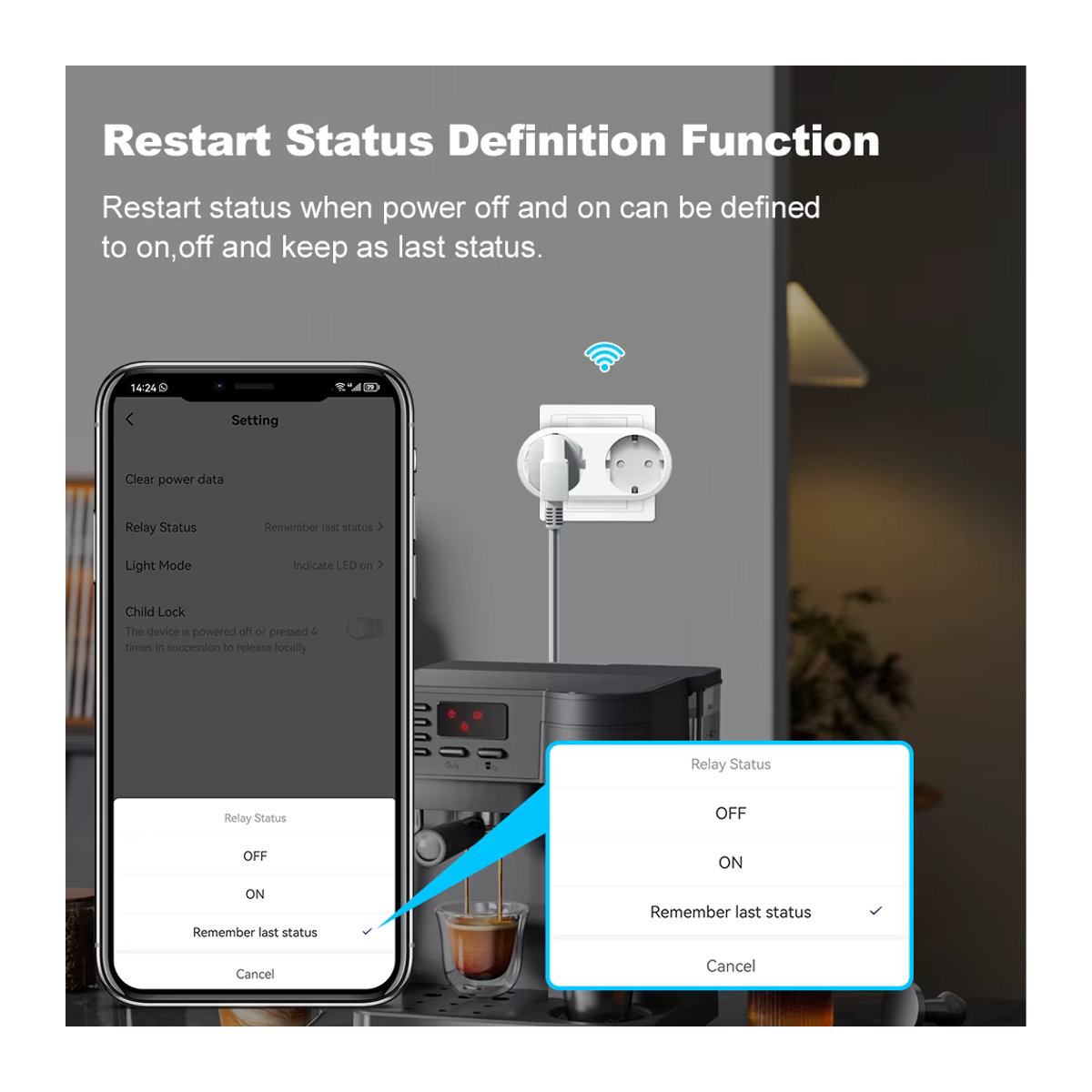 Tuya Smart Plug 2-in-1 WiFi Doppelsteckdose mit Energiemessung und Timer in Weiß - Bild 4