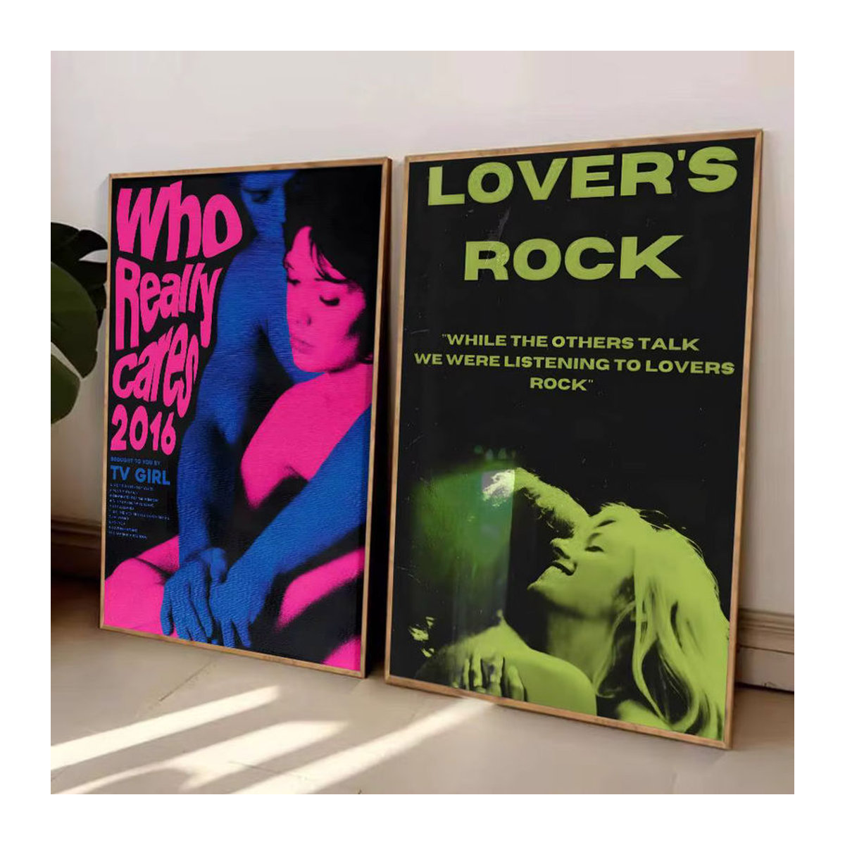 TV Girl Lovers Rock Vintage Poster Selbstklebender Wandaufkleber, mehrfarbig, B/H: 20 x 15 cm - Bild 4