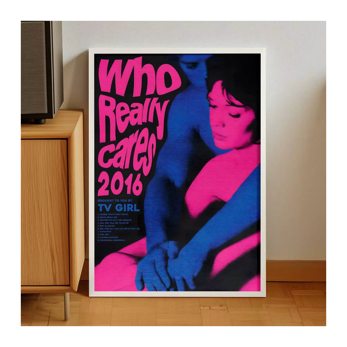 TV Girl Lovers Rock Vintage Poster Selbstklebender Wandaufkleber, mehrfarbig, B/H: 20 x 15 cm - Bild 5