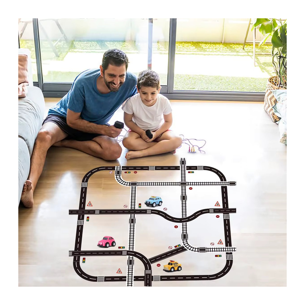 TWBEB DIY Verkehrsaufkleber für Eisenbahnstraßen aus Kunststoff in Mehrfarbig - Bild 4