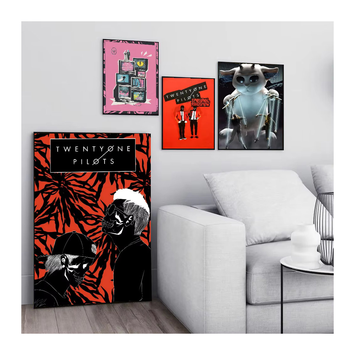 Twenty One Pilots Vintage Poster Porträt als mehrfarbiger Kunstdruck auf Papier für deine Wanddekoration - Bild 5