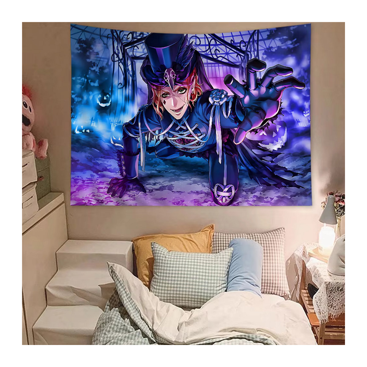 Twisted Wonderland Anime Wandteppich von Potdemiel in Mehrfarbig als rechteckiges Textil-Wanddekor - Bild 3