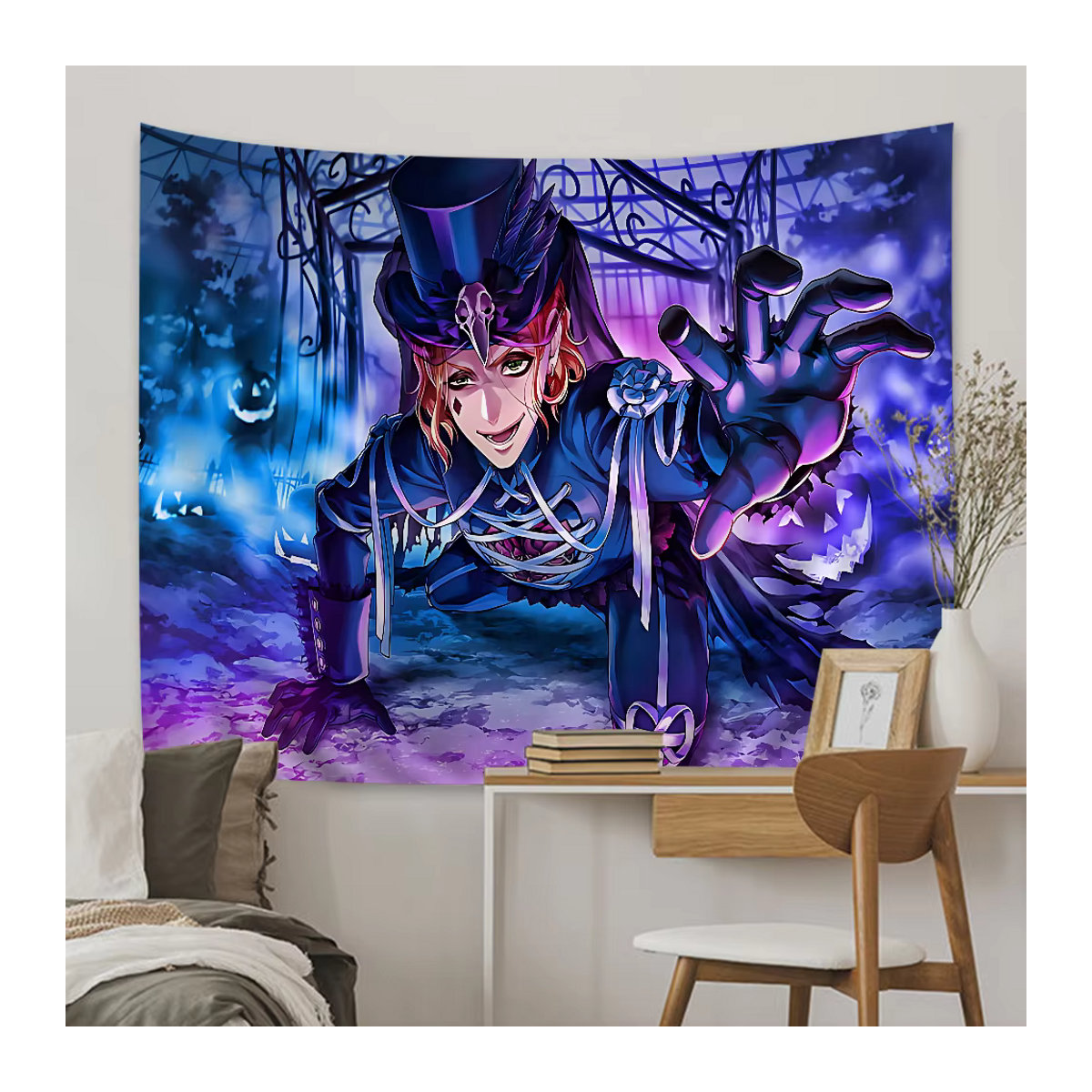 Twisted Wonderland Anime Wandteppich von Potdemiel in Mehrfarbig als rechteckiges Textil-Wanddekor - Bild 6