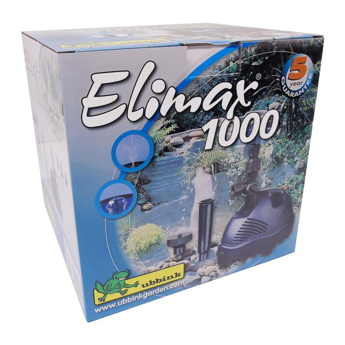 Ubbink Elimax 1000 Springbrunnenpumpe aus Kunststoff in Schwarz - Bild 1