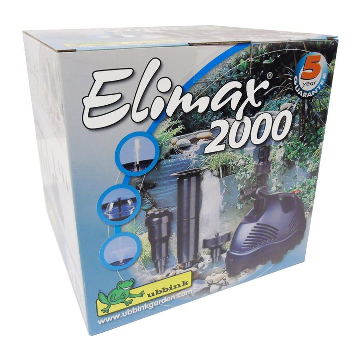 Ubbink Elimax 2000 Springbrunnenpumpe und Teichpumpe Set in Schwarz mit Keramik - Bild 1