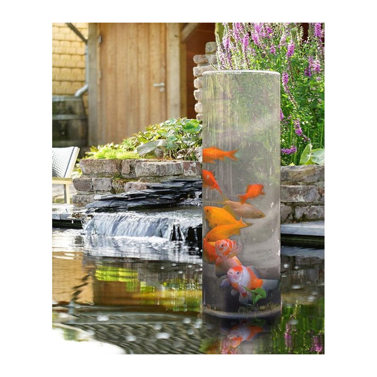 Ubbink FishTower Fischsäule aus Acryl transparent mit Sockel Höhe: 66 cm - Bild 2