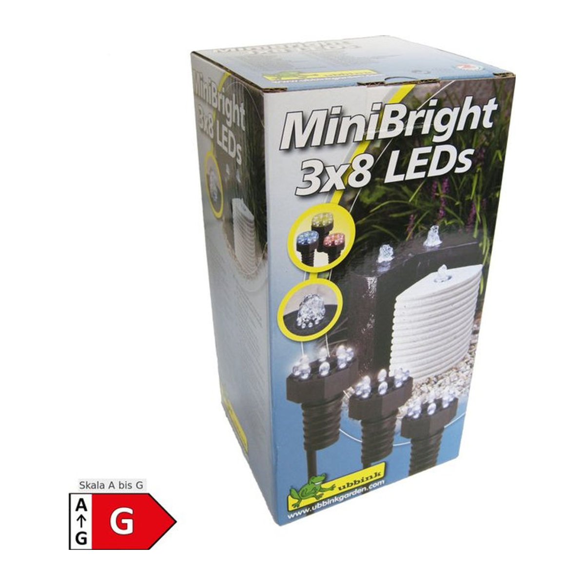 Ubbink MiniBright 3 x 8 LED Außenstrahler in Bunt für Garten und Teich - Bild 1