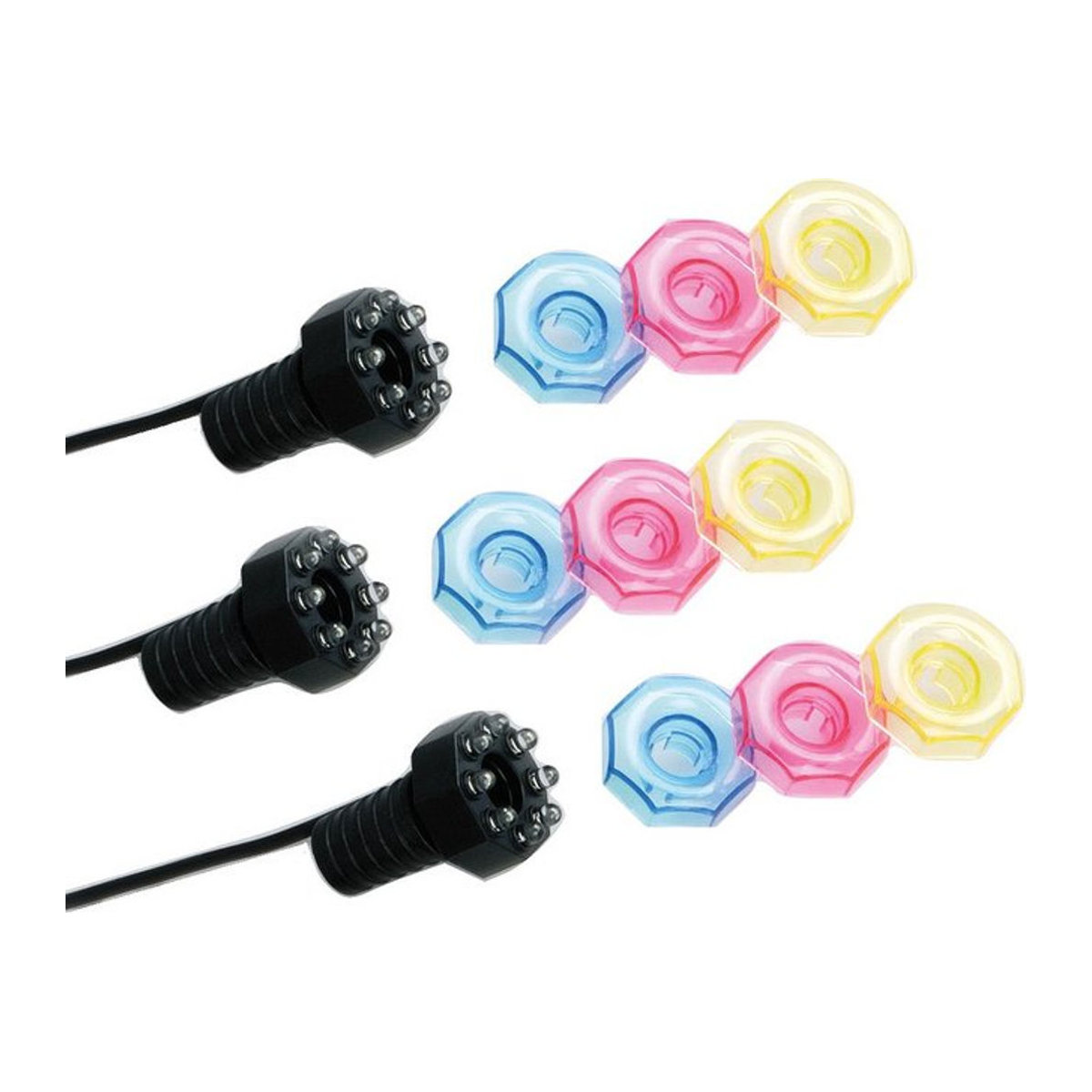 Ubbink MiniBright 3 x 8 LED Außenstrahler in Bunt für Garten und Teich - Bild 2