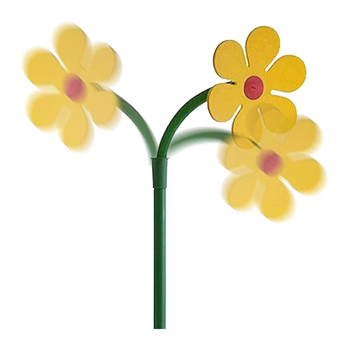 Ucus Spin 720 Rasensprinkler in Blumenform mit rotierendem Wasserspray für die Gartenbewässerung in Rot und Gelb - Bild 5
