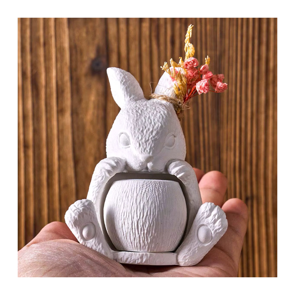 UDOCOOL 3D-Hasen-Ei-Silikonform für Kerzen und DIY-Dekoration, mehrfarbig - Bild 2