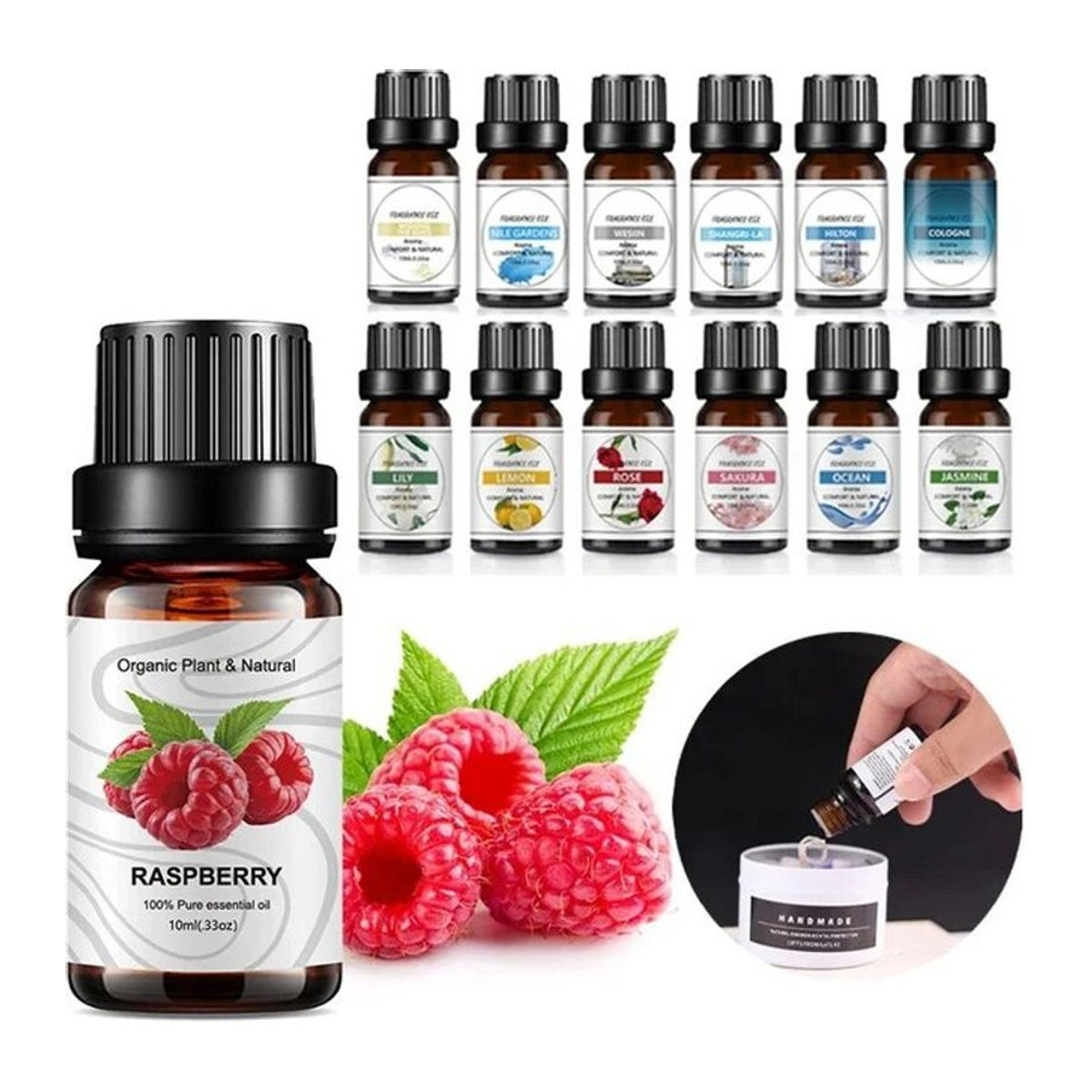 UDOCOOL Ätherisches Öl Mango-Ananas Aromaöl 10 ml aus Glas für DIY-Seifen und Kerzen - Bild 1