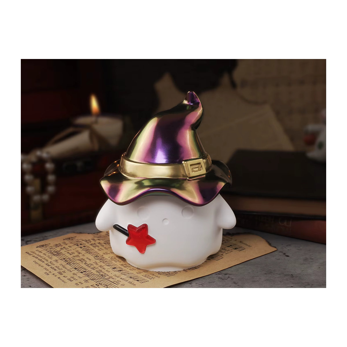 UDOCOOL Halloween Ghost Silikonform mit Deckel für DIY Beton Kerzen und Harz-Deko in Weiß - Bild 2