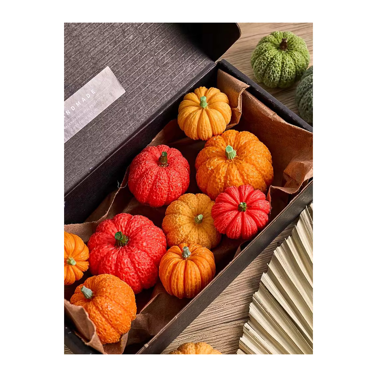 UDOCOOL Halloween Kürbis Silikonform für DIY Duftkerzen, Seife und Gips für deine Wohnkultur, Orange/Mehrfarbig - Bild 6