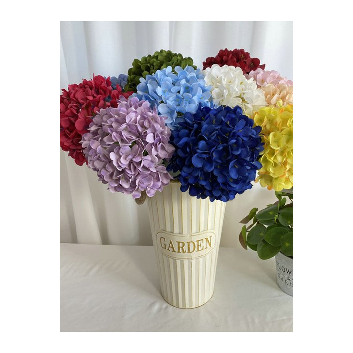 Uflower Kunsthydrangea Bouquet aus Textil in Mehrfarbig, Höhe: 58 cm - Bild 1