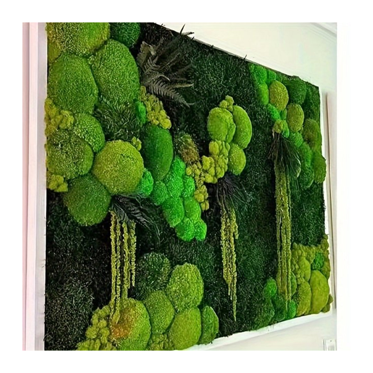 Uflower Künstliches Moos in Grün aus Kunststoff für DIY Handwerk und Dekoration von Mini Landschaften und Wandmontage - Bild 1