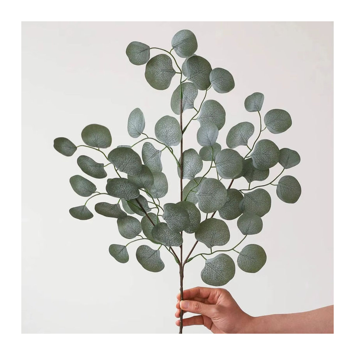 Uflower Nordic Künstlicher Eukalyptus Zweig in Grün für Dekoration und Blumenarrangements - Bild 7