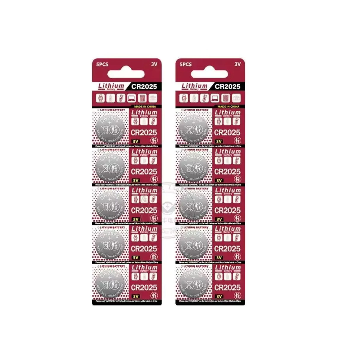 UKGF CR2025 Lithium-Knopfzellen Batterien 3V 150mAh in Silber für Uhren und Fernbedienungen - Bild 4