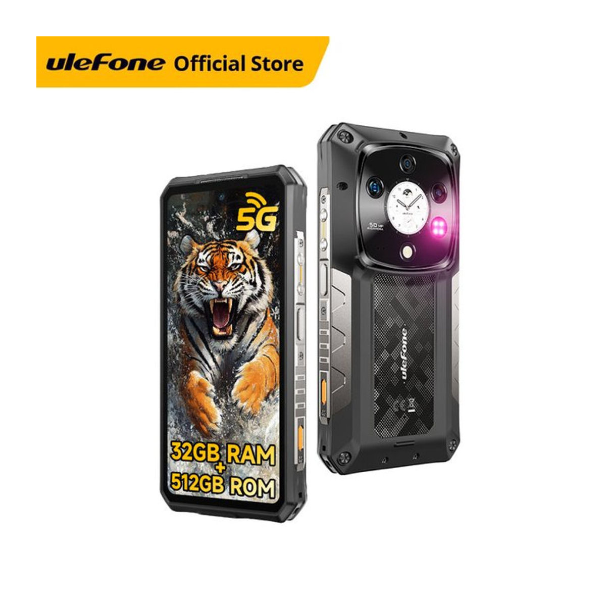 Ulefone Armor 28 Pro 5G Robustes Smartphone mit 512 GB ROM, 6,67 Zoll AMOLED Display und 10600 mAh Akku - Bild 1