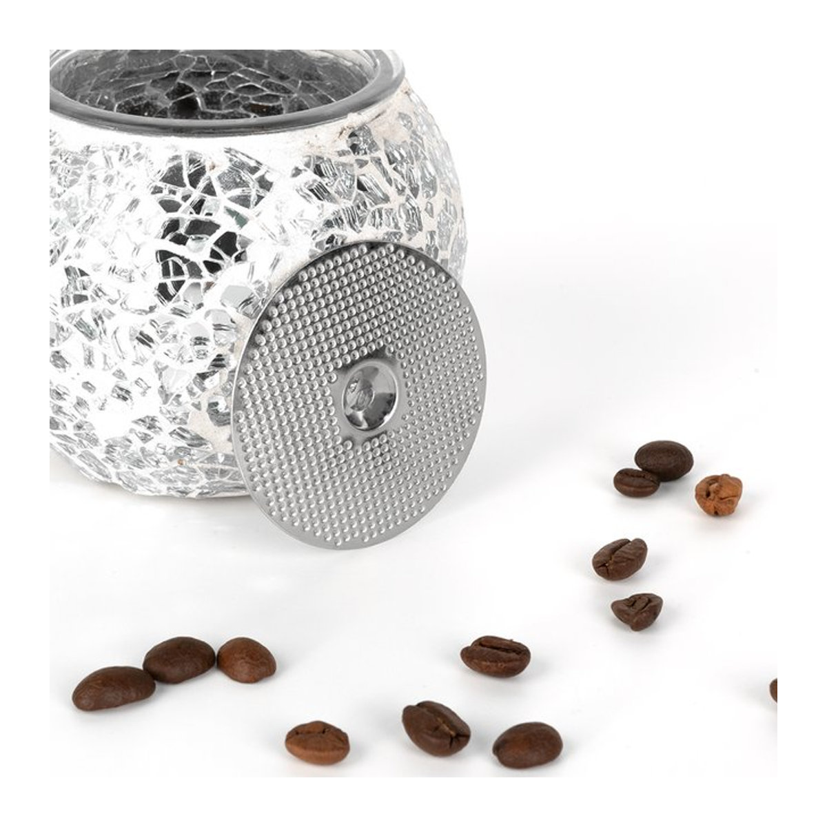 Ultraschlankes Espresso-Puck-Sieb aus Edelstahl mit rundem Loch, 52 mm, kompatibel mit Breville- und Gemilai-Maschinen - Bild 1