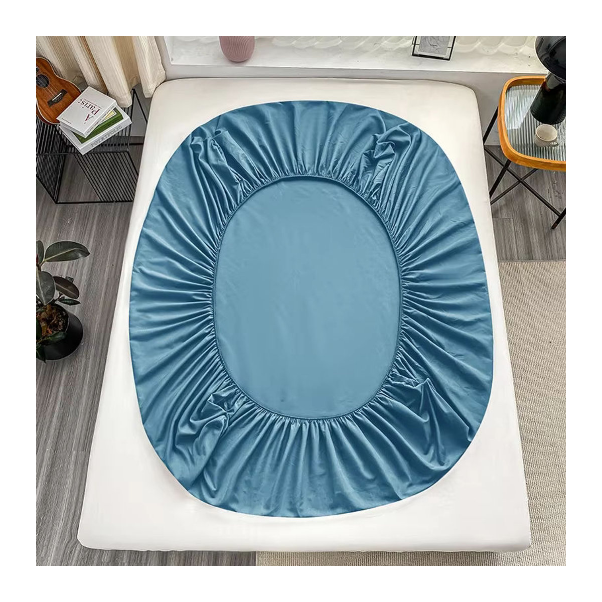 Ultraweiches elastisches Spannbettlaken aus Mikrofaser für Doppelbetten in Hotel-Luxus-Qualität - Bild 2