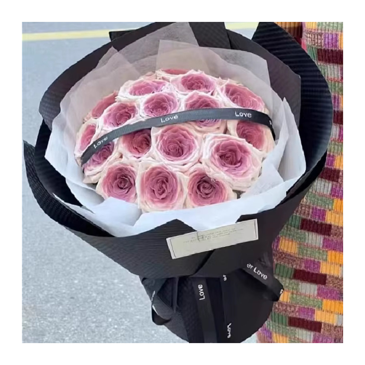 Umeko Sauce Blumenseife Rosenstrauß in Rosa als dekoratives Geschenk - Bild 4
