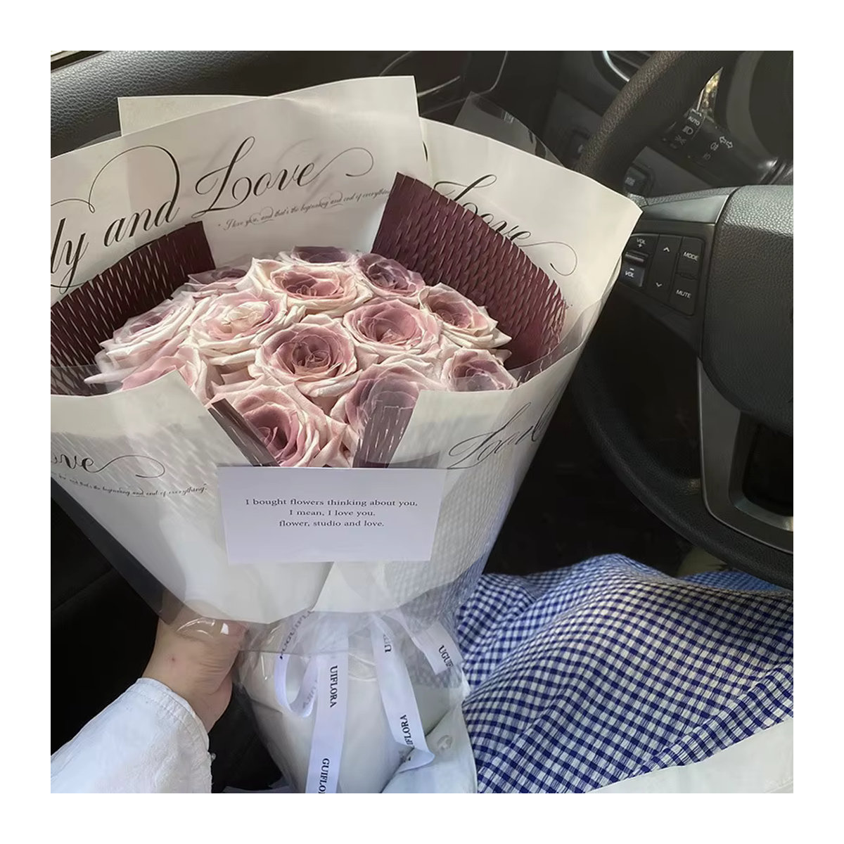Umeko Sauce Blumenseife Rosenstrauß in Rosa als dekoratives Geschenk - Bild 5