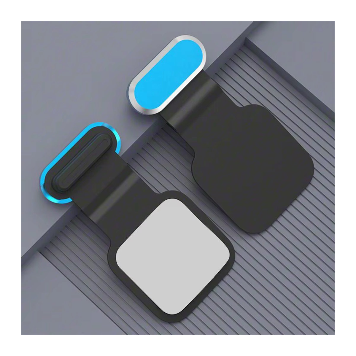 Universal Anti-Staub-Stecker aus Silikon und Metall für dein Telefon in Silber oder Bunt im minimalistischen Design - Bild 2