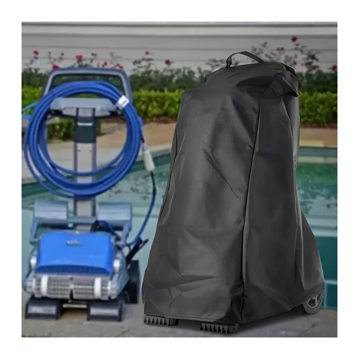 Universal Automatischer Poolreiniger Schutzhülle aus 210D Oxford Gewebe für Robotic Pool Cleaner mit Caddy Abdeckung - Bild 1