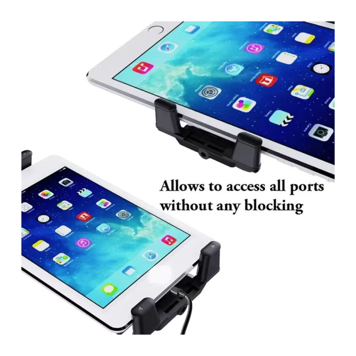 Universal Telefon und Tablet Halterung mit Stativ und Einbeinstativ, kompatibel mit 7 bis 15 Zoll Geräten, Schwarz - Bild 6
