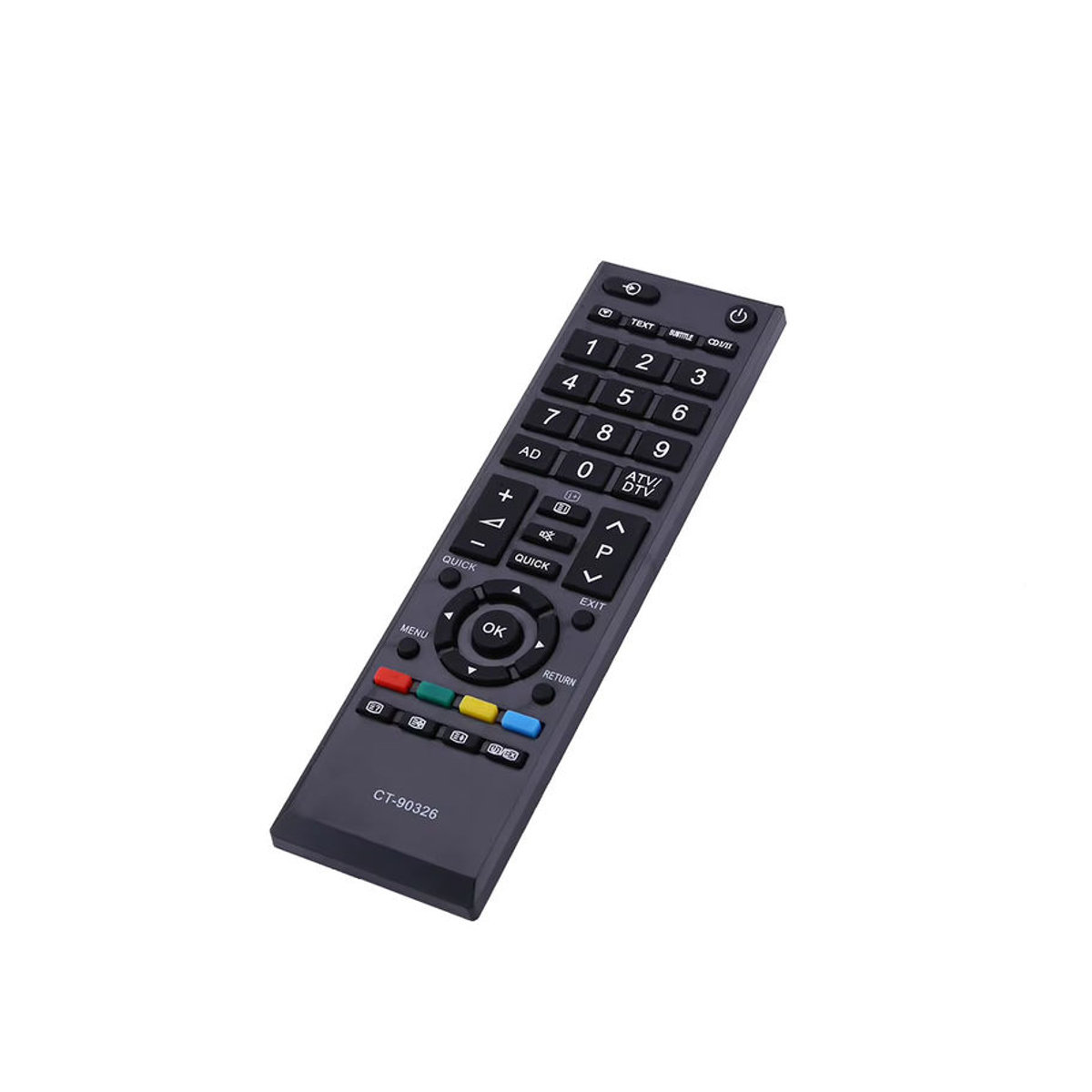 Universelle Ersatz-Fernbedienung für Toshiba in Schwarz aus Kunststoff für die Modelle CT-90326, CT-90380, CT-90336 und CT-90351 - Bild 4