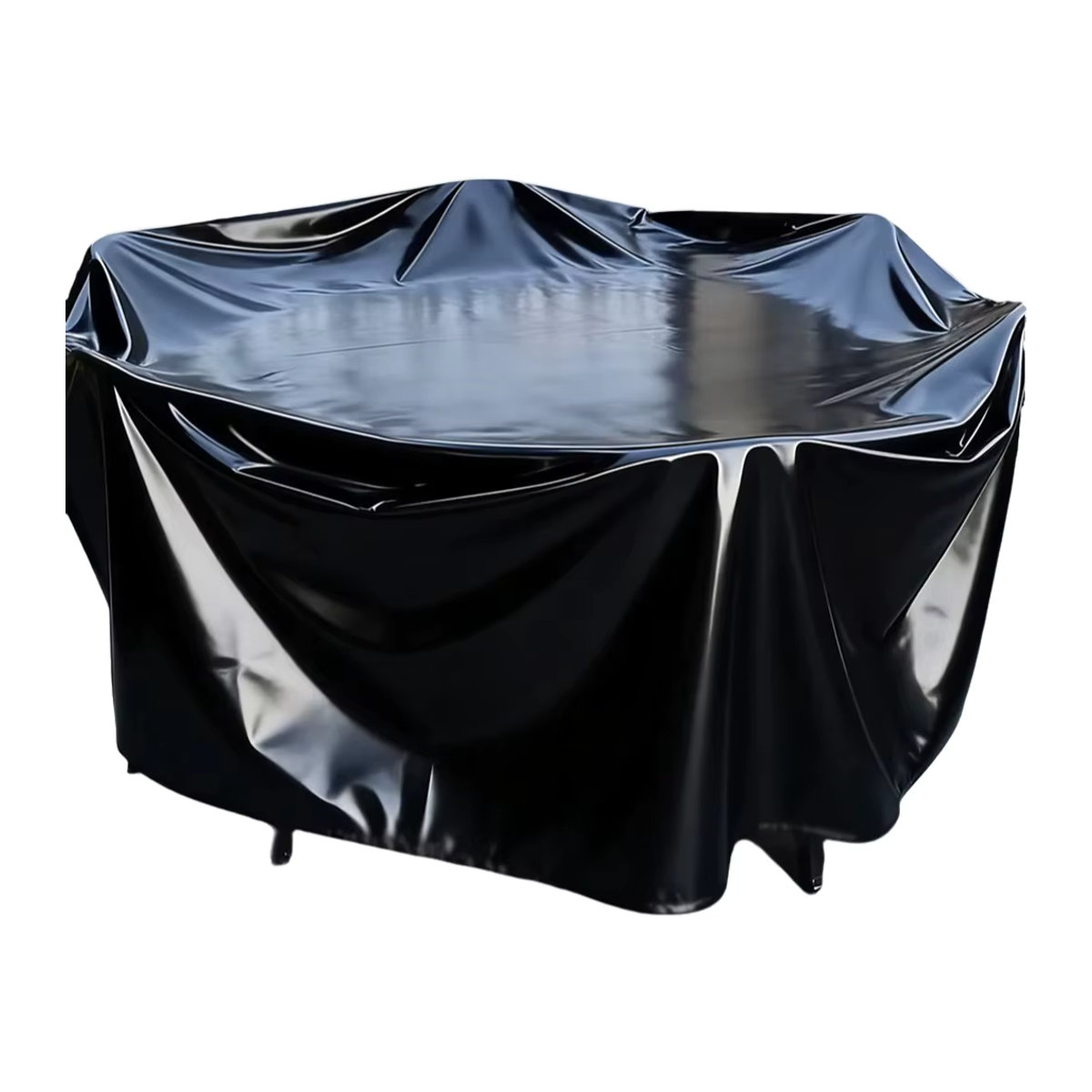 Universelle wasserdichte Schutzhülle aus PVC für Outdoor-Möbel in Schwarz - Bild 6