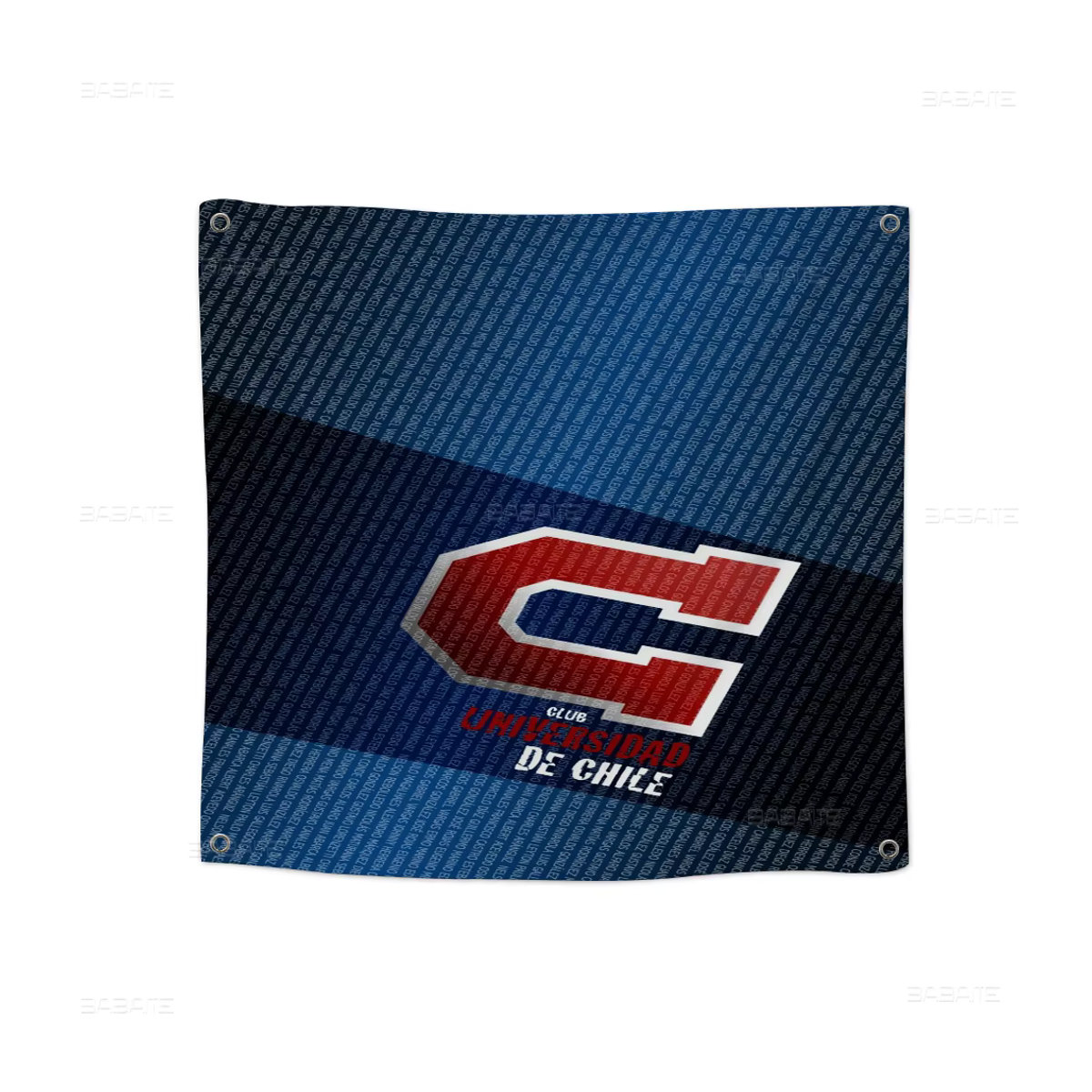 University Of-C-Chile Wandbehang mit Logo Cartoon Design in Blau, Textil Banner zur Dekoration - Bild 7