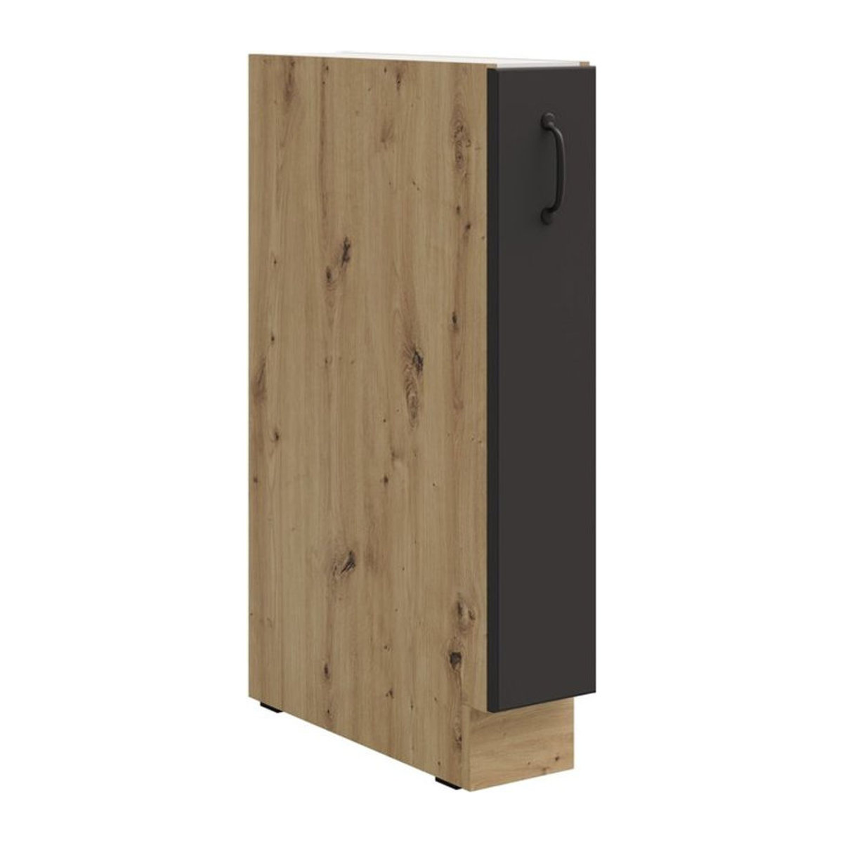 Unterschrank Stilo mit 15 Schrankauszügen in Grau und Natur im Landhausstil - Bild 1