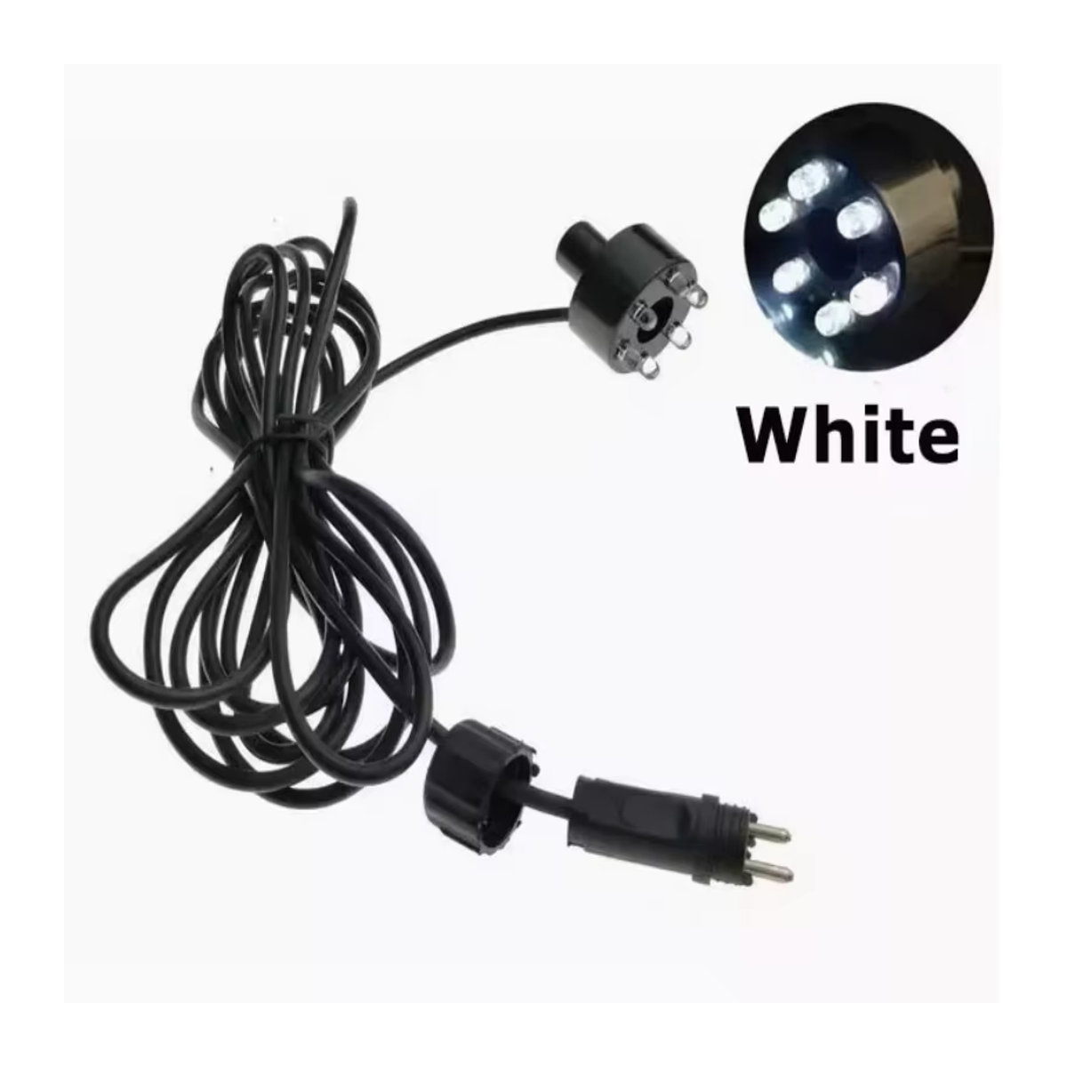 Unterwasser LED Ring Licht in Schwarz mit 6 LEDs für Aquarium, Teich, Garten und Brunnen - Bild 2