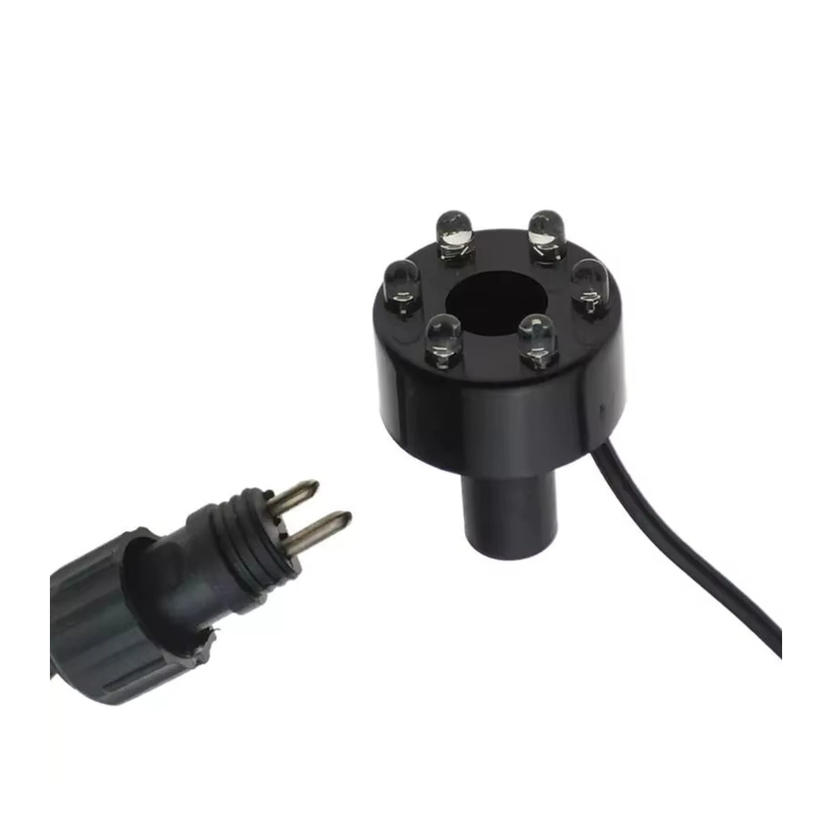 Unterwasser LED Ring Licht in Schwarz mit 6 LEDs für Aquarium, Teich, Garten und Brunnen - Bild 5
