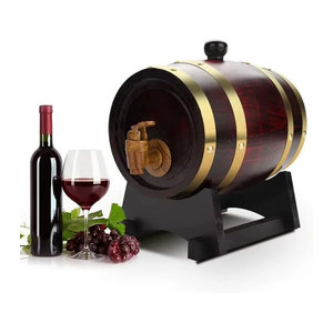 Untior Holz Weinfass Vintage Eiche Braun zur Lagerung von Wein, Bier oder Whisky