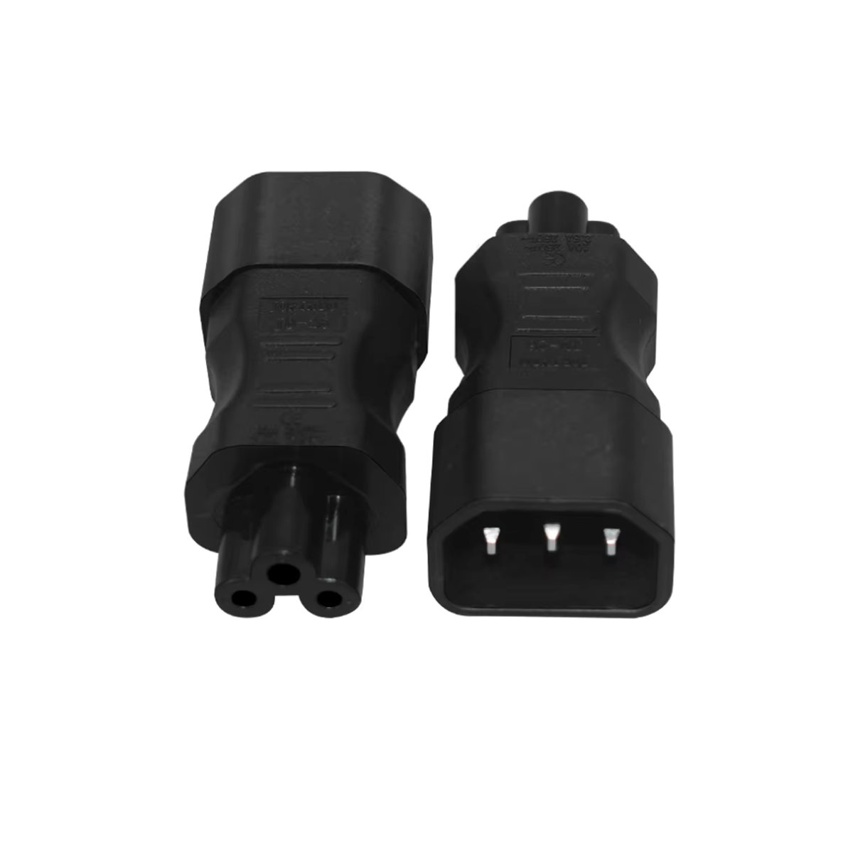 USBO Netzteil-Konverter IEC 320 C14 auf C5 Stecker auf Buchse, Schwarz - Bild 6