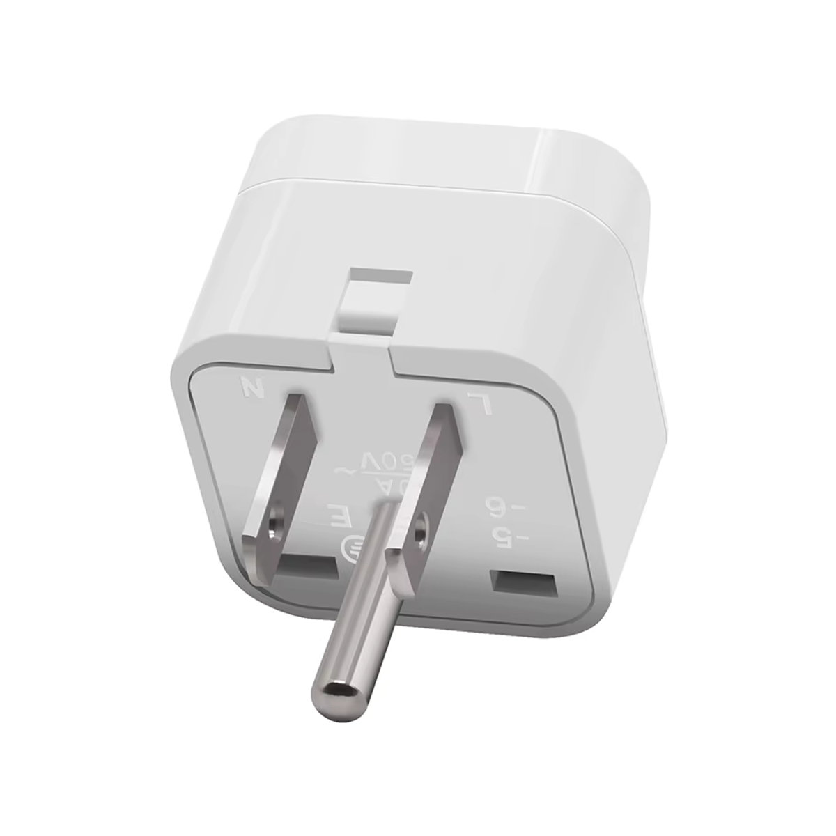 USBO Universal Reiseadapter für Indien, Brasilien, Russland, AU, UK, EU und US, Typ A und B, 10A 250V, Weiß - Bild 2